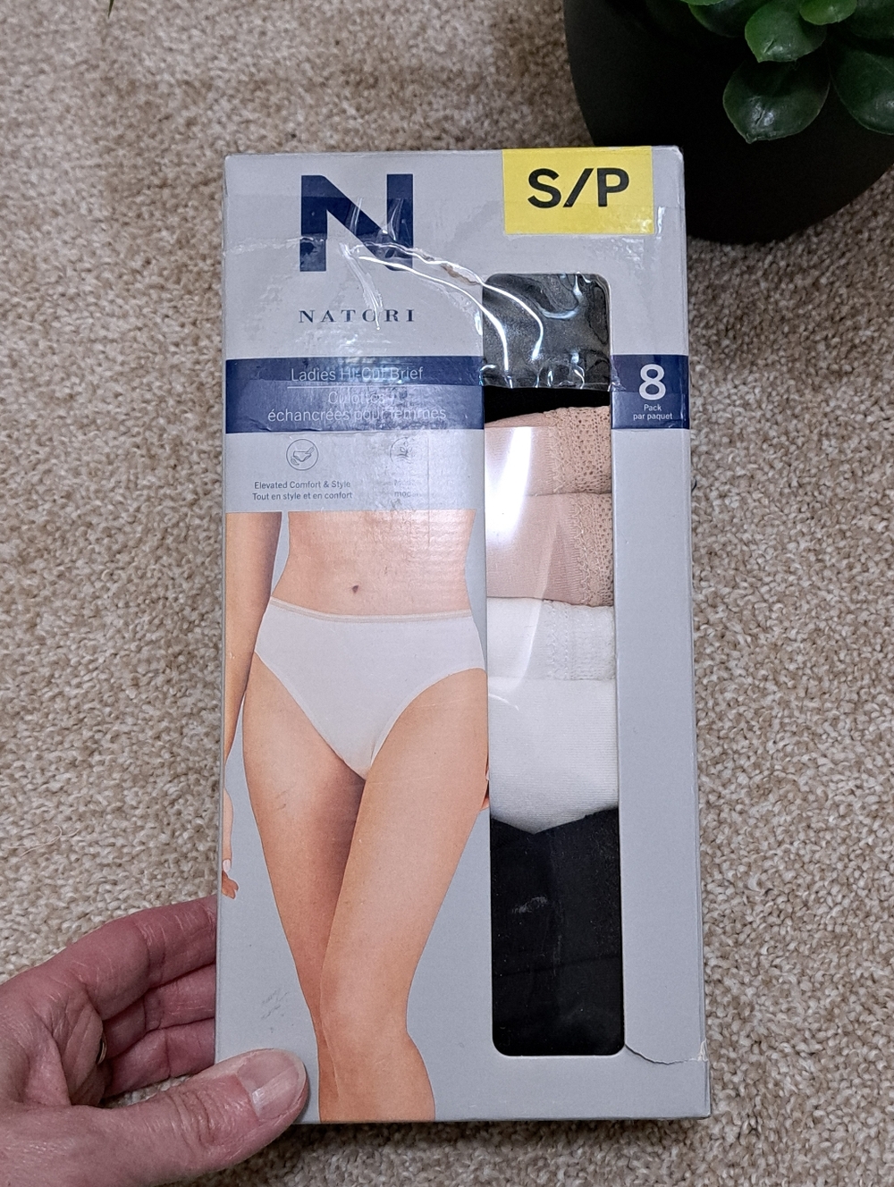 Natori Underwear 8 Pack Panties Size Small Hi Cut Briefs Assorted Colours NEW